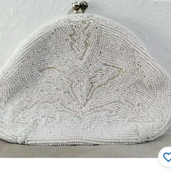 Bon Soir Handbags - Vintage Bon Soir Beaded Clutch Purse Japan